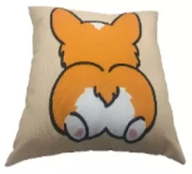 Подушка декоративная корги 40 x40