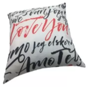 Подушка декоративная любовный текст 40 х40