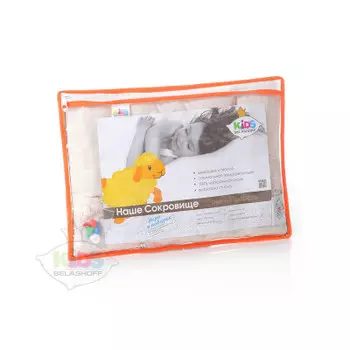 Подушка для малышей 28*40см наше сокровище шерсть кшп3