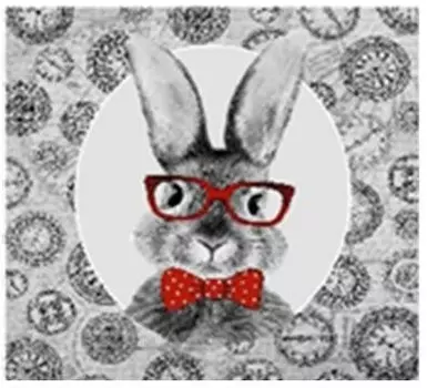 Подушка интерьерная 33*33 кролик