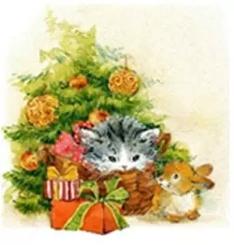 Подушка интерьерная 33*33 ёлка