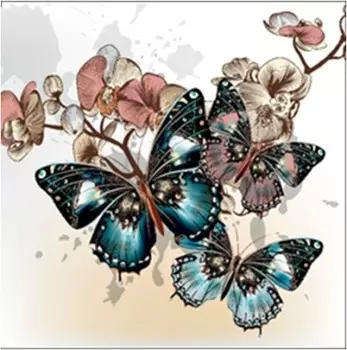 Подушка интерьерная 40*40 см бабочки