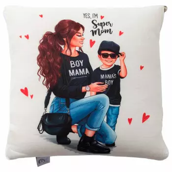 Подушка-плед этель супер мама подушка