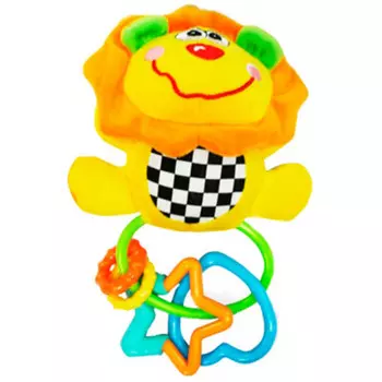 Погремушка мягкая с прорезывателем минибамбини 7595