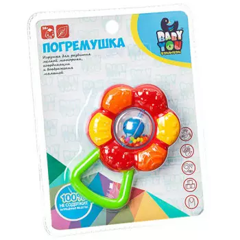 Погремушка-прорезыватель бондибон цветок вв1790