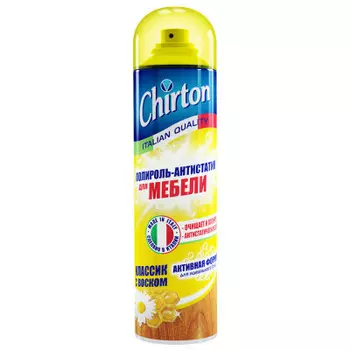Полироль-антистатик чиртон 500мл д/мебели