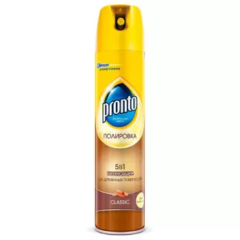 Полироль для мебели пронто 250 мл классик