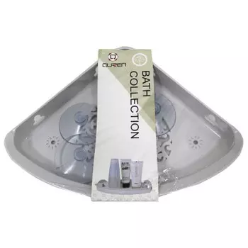 Полка угловая 25, 5*18, 5*3 см Absolut Home присоски белая 1560