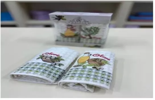 Полотенца кухонные 2 пр оливки