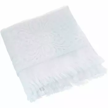 Полотенце ария 50*90 см изабель софт бахрома белый