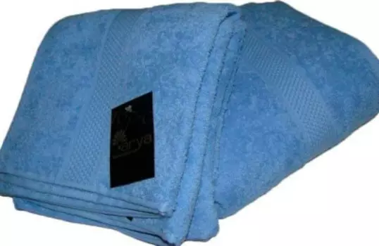 Полотенце ария 50*90 см миранда однотонное голубой