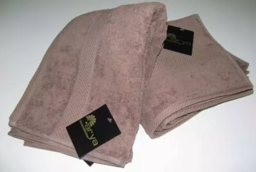 Полотенце ария 70*140 см миранда однотонное коричневый