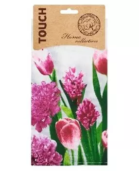 Полотенце из рогожки тач романтик на хангере 48 х60 см