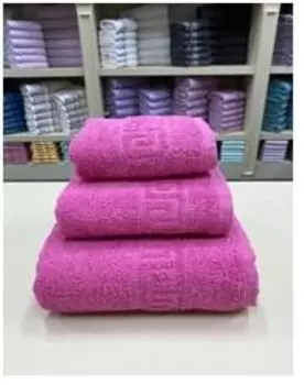 Полотенце махровое 100 х150 розовая бегония