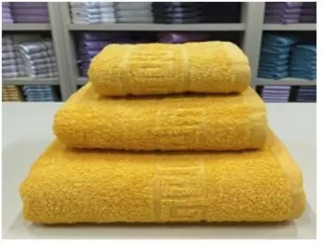 Полотенце махровое 50 х90 старое золото