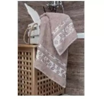 Полотенце махровое 50х90 бамбук бежевый