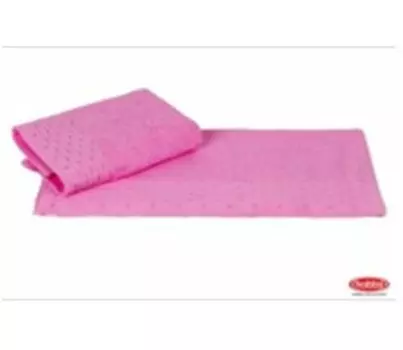 Полотенце махровое 70 x140 голфре розовый