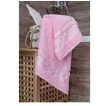 Полотенце махровое 70х140 бамбук розовый