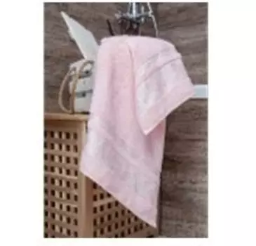 Полотенце махровое 70х140 бамбук розовый
