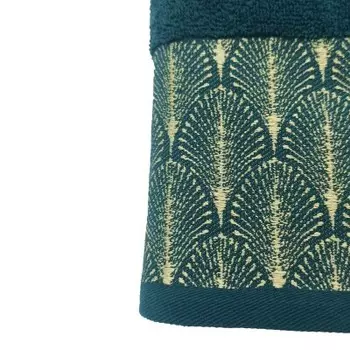 Полотенце махровое элегант 30*50 см синий перья