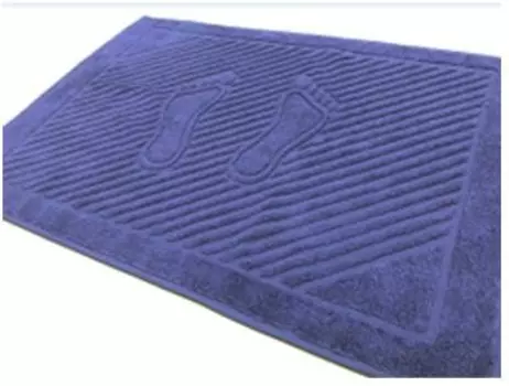 Полотенце махровое для ног 50*70 георгин пурпурный