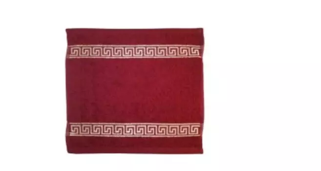 Полотенце махровое грета 30*30 см бордовый