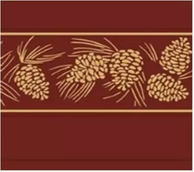 Полотенце махровое холли 50*80 см красный шишки