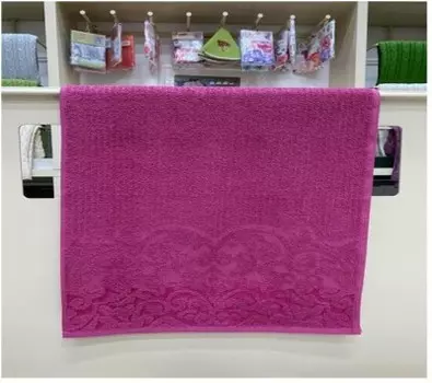 Полотенце махровое кассандра 50 х90 фуксия