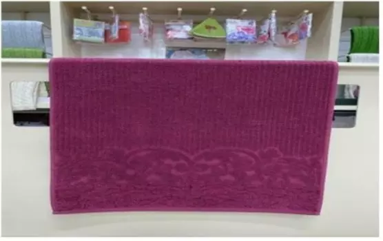 Полотенце махровое кассандра 70 x140 бордовый