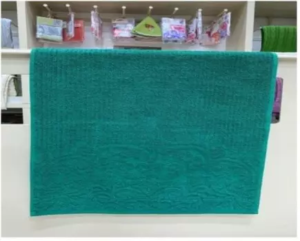 Полотенце махровое кассандра 70 x140 изумрудный