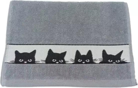 Полотенце махровое котики 090 30 х60 см