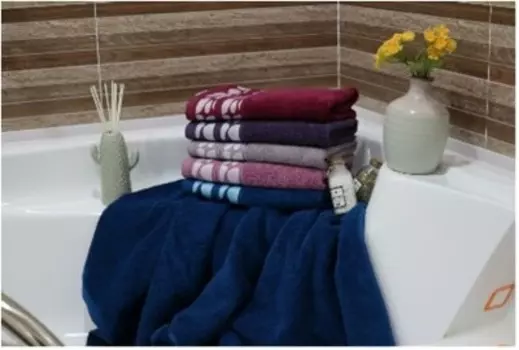 Полотенце махровое марсель розово-сиреневый 50*80