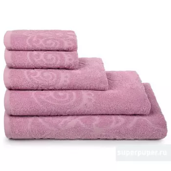 Полотенце махровое романс 40*60 сирень