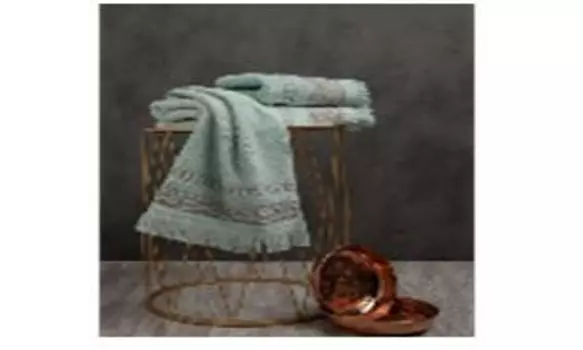 Полотенце махровое с бахромой биатрис 30*50 минт