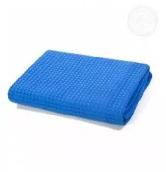 Полотенце вафельное банное 70 х140 синий