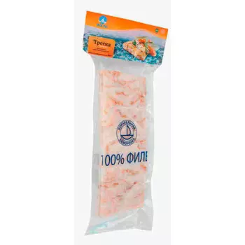 Порции филе трески 400г полар