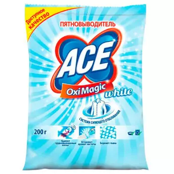 Пятновыводитель ACE 200 г оксимэджик уайт