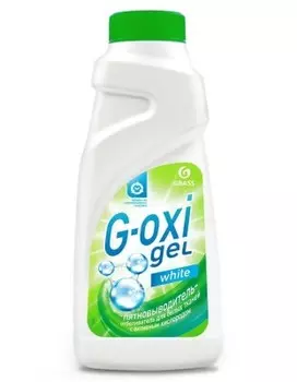 Пятновыводитель-отбеливатель гель грасс джи-окси 500 мл для белых тканей с активным кисло