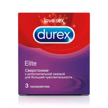 Презервативы Durex 3шт элит