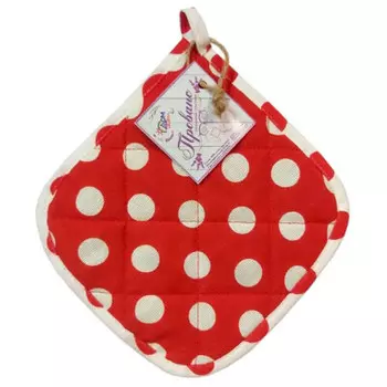 Прихватка для кухни ДомВелл горох рогожка стеганая