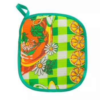 Прихватка для кухни ДомВелл лимоны рогожка 233089