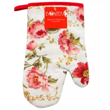 Прихватка-руковица бонита 17*28 английская коллекция, красная