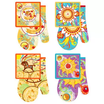 Прихватка с рукавицей широкая масленица hn22-241