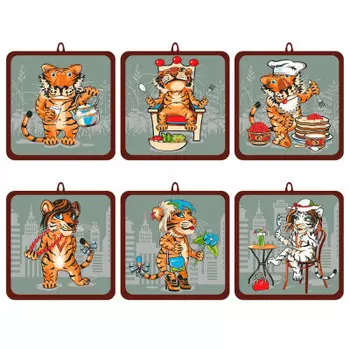 Прихватка тигр кайфолов 16*16 см hn88-401