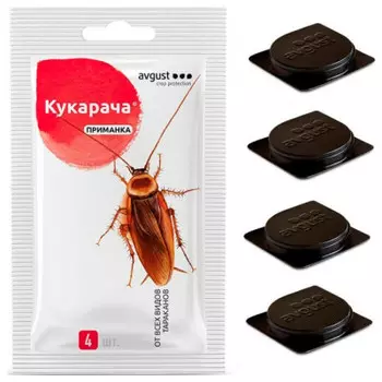Приманка август 4 х1.5 г от всех видов тараканов