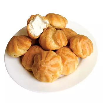 Профитроли с творожным кремом свежий хлеб