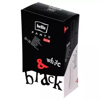 Прокладки ежедневные белла панти 40 шт слим черные/белые