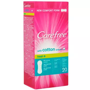 Прокладки ежедневные Carefree 20 шт фреш экстракт хлопка