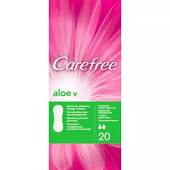 Прокладки ежедневные Carefree 20шт Aloe