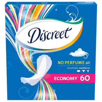 Прокладки ежедневные Discreet 60шт мультиформ трио